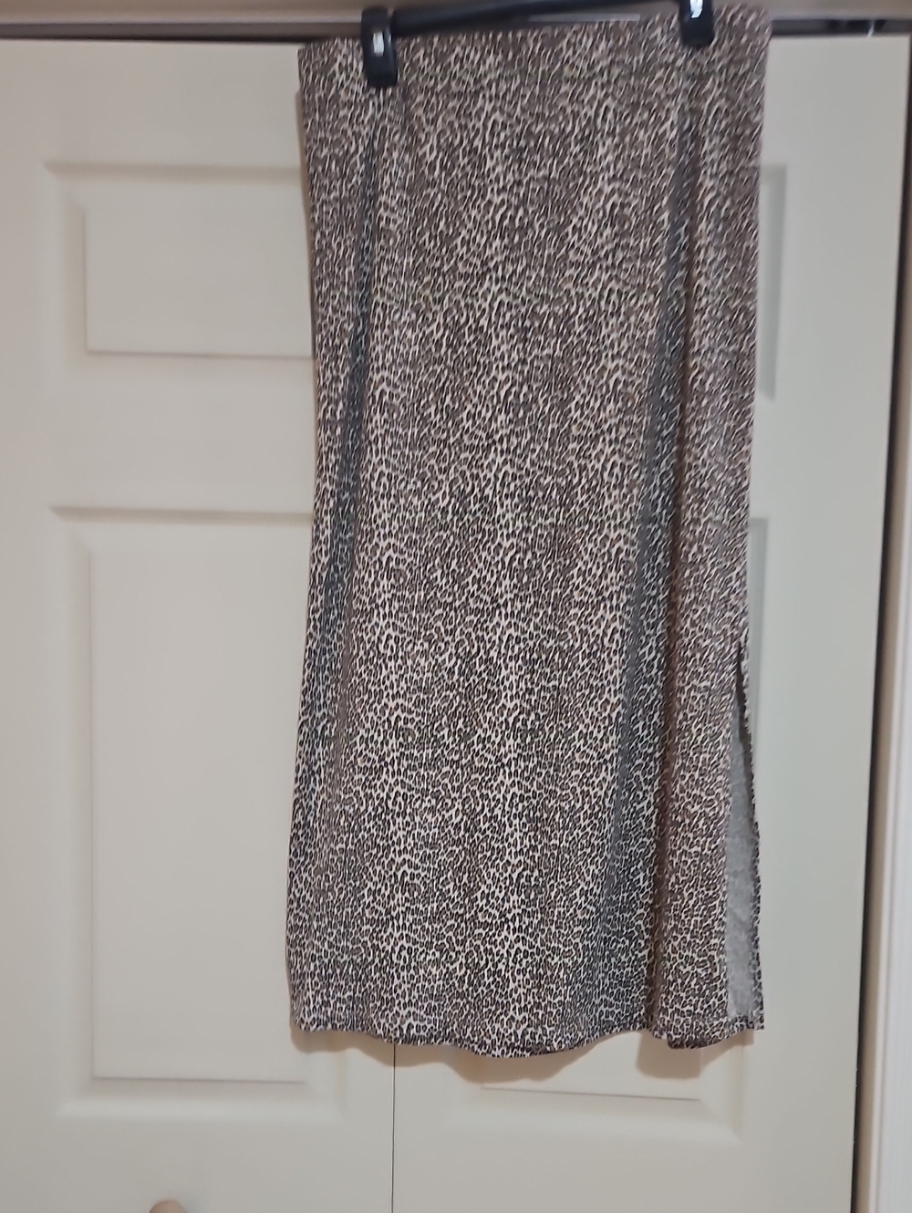 American Eagle Outfitters Leopard Print Skirt - Black & Cream